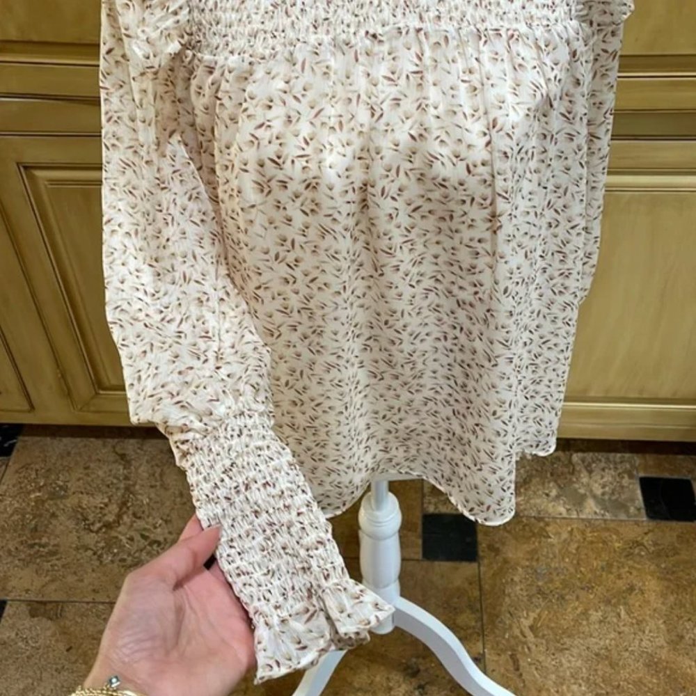 (SOLD) J.ING Delilah Cream Floral Blouse - Picture 5 of 5